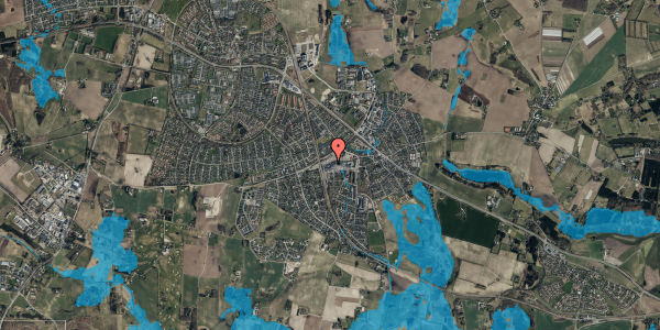Oversvømmelsesrisiko fra vandløb på Egedal Centret 76B, 1. , 3660 Stenløse