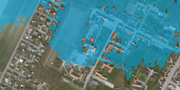 Oversvømmelsesrisiko fra vandløb på Højbovej 6, st. 2, 4970 Rødby