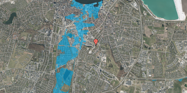Oversvømmelsesrisiko fra vandløb på Overblikket 15, 9000 Aalborg