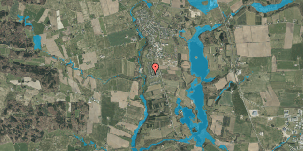 Oversvømmelsesrisiko fra vandløb på Elkærholmparken 14, 6040 Egtved