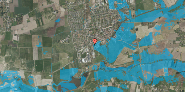 Oversvømmelsesrisiko fra vandløb på Jernbanegade 11, 6270 Tønder