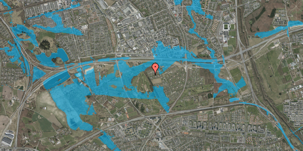Oversvømmelsesrisiko fra vandløb på Slotsstien 511, 2605 Brøndby