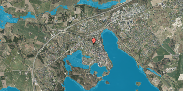 Oversvømmelsesrisiko fra vandløb på P B Lunds Vej 8C, 8660 Skanderborg