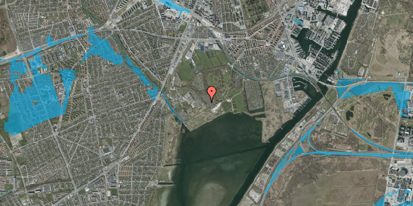 Oversvømmelsesrisiko fra vandløb på Hf. Bergmannshave 29, 2450 København SV