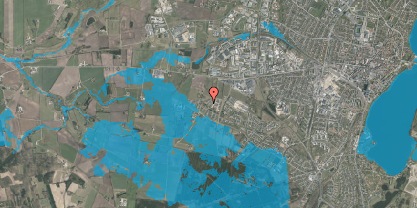 Oversvømmelsesrisiko fra vandløb på Svalelunden 25, 8800 Viborg
