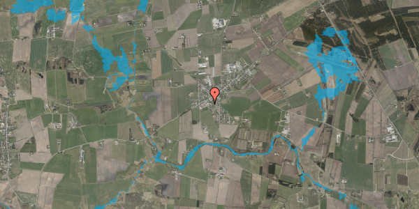 Oversvømmelsesrisiko fra vandløb på Hvalpsundvej 5B, 9600 Aars
