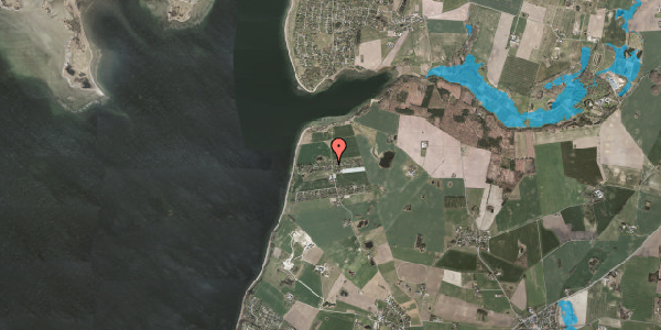 Oversvømmelsesrisiko fra vandløb på Nordmarksvej 39, 4070 Kirke Hyllinge