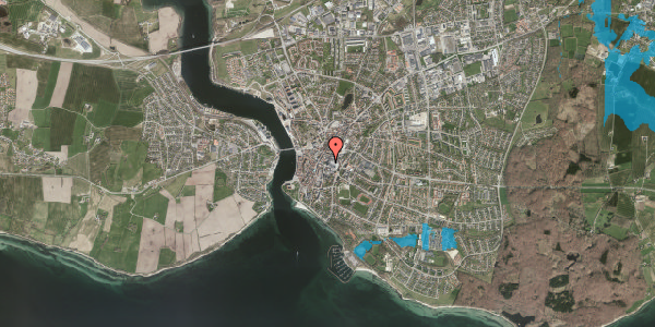 Oversvømmelsesrisiko fra vandløb på Kastanie Alle 3, 1. 65, 6400 Sønderborg