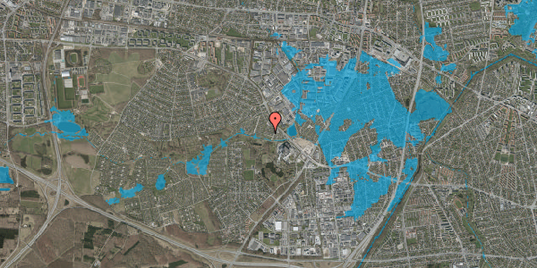 Oversvømmelsesrisiko fra vandløb på Øster Hanevad 70, 2740 Skovlunde