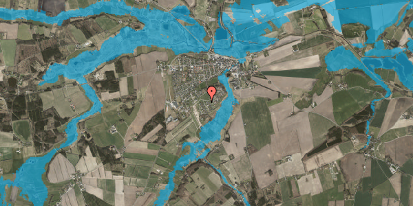 Oversvømmelsesrisiko fra vandløb på Enggårdsbakken 1, 8560 Kolind