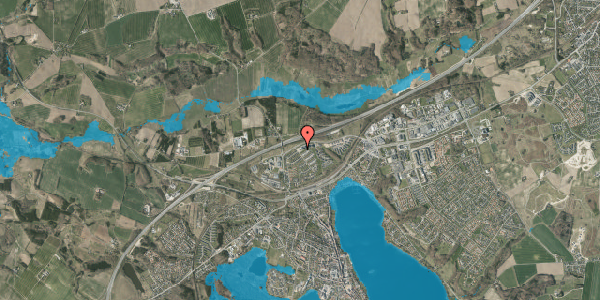 Oversvømmelsesrisiko fra vandløb på Kongefolden 18, 1. th, 8660 Skanderborg