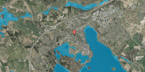 Oversvømmelsesrisiko fra vandløb på Mølleparken 11, 8660 Skanderborg