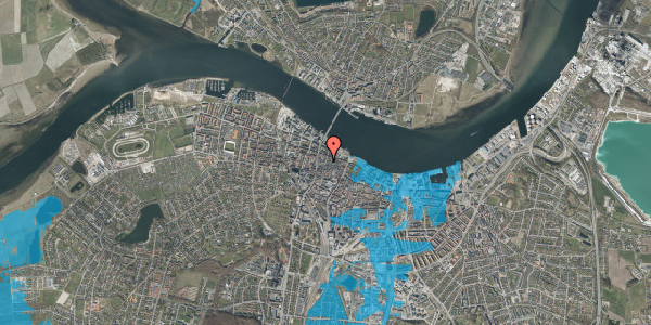 Oversvømmelsesrisiko fra vandløb på Vesterå 7, 9000 Aalborg