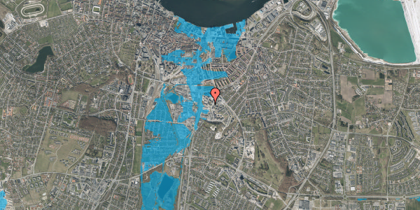 Oversvømmelsesrisiko fra vandløb på Visionsvej 4, 9000 Aalborg