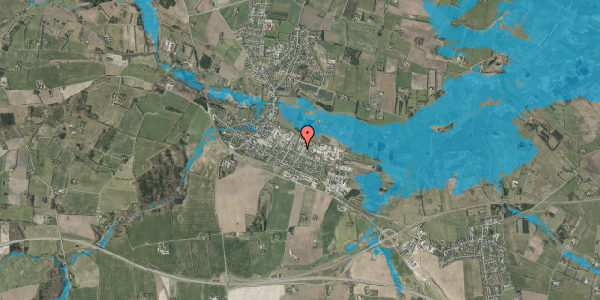 Oversvømmelsesrisiko fra vandløb på Torvegade 39, 7160 Tørring