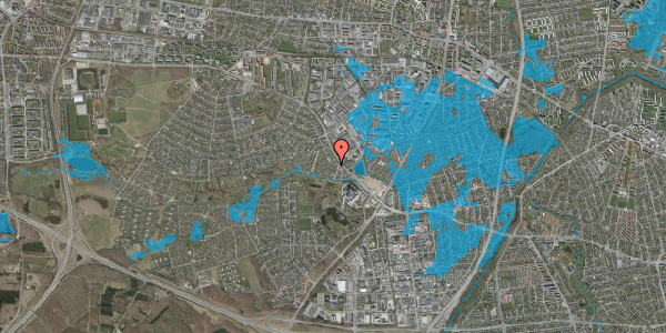 Oversvømmelsesrisiko fra vandløb på Øster Hanevad 7, 2740 Skovlunde