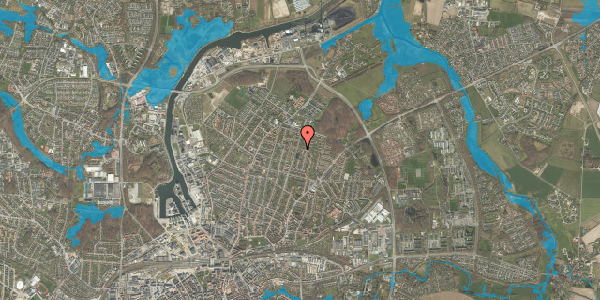 Oversvømmelsesrisiko fra vandløb på Monbergsvej 41, 5000 Odense C