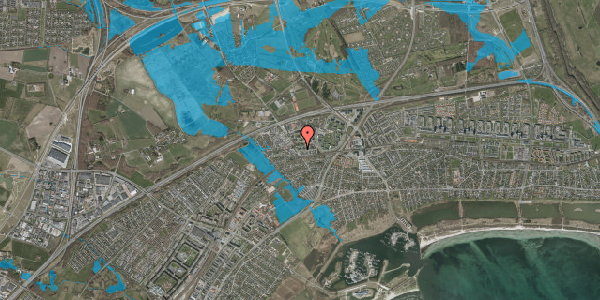 Oversvømmelsesrisiko fra vandløb på Margrethevænget 15, 3. 3, 2665 Vallensbæk Strand