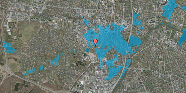Oversvømmelsesrisiko fra vandløb på Hf. Islegaard 251, 2730 Herlev