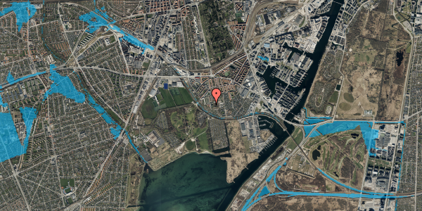 Oversvømmelsesrisiko fra vandløb på Tartinisvej 31, 1. 114, 2450 København SV