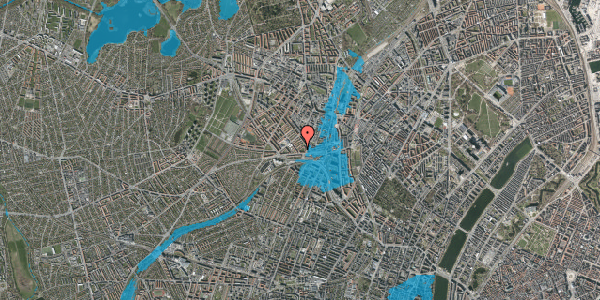 Oversvømmelsesrisiko fra vandløb på Mejsevænget 4, 2400 København NV