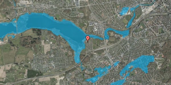 Oversvømmelsesrisiko fra vandløb på Haveforeningen Norringholm 571, 8260 Viby J