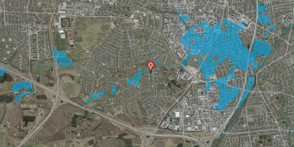Oversvømmelsesrisiko fra vandløb på Vængedalen 909, 2600 Glostrup
