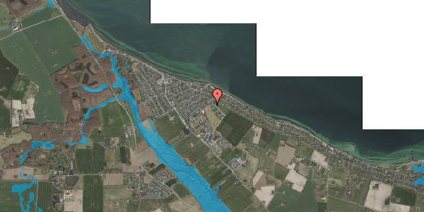 Oversvømmelsesrisiko fra vandløb på Strandmældevej 35, 4600 Køge