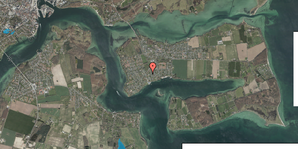 Oversvømmelsesrisiko fra vandløb på Saugskær Alle 1E, 5700 Svendborg