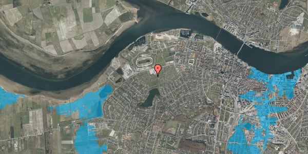 Oversvømmelsesrisiko fra vandløb på Vesterkæret 184, 9000 Aalborg
