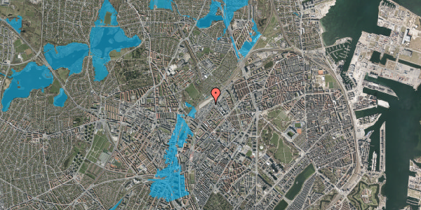 Oversvømmelsesrisiko fra vandløb på Vingelodden 1D, 2200 København N