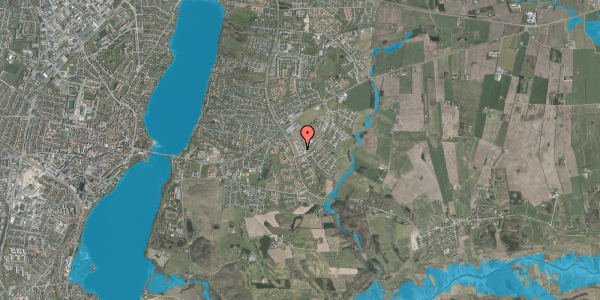Oversvømmelsesrisiko fra vandløb på Asmild Mark 110, 8800 Viborg