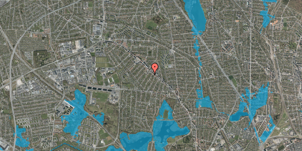 Oversvømmelsesrisiko fra vandløb på Runebergs Alle 8, 2860 Søborg
