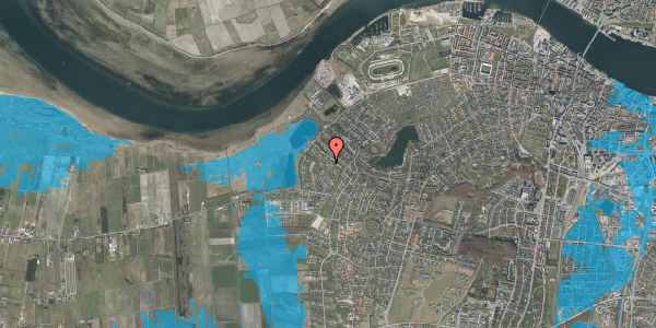 Oversvømmelsesrisiko fra vandløb på Ananasvej 110, 9000 Aalborg