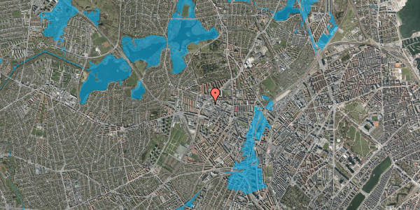 Oversvømmelsesrisiko fra vandløb på Rentemestervej 62E, kl. , 2400 København NV