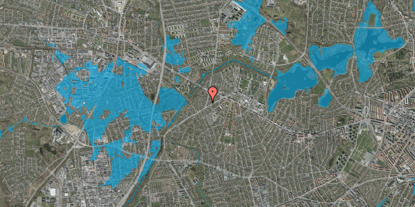 Oversvømmelsesrisiko fra vandløb på Marbjergvej 17, 2700 Brønshøj