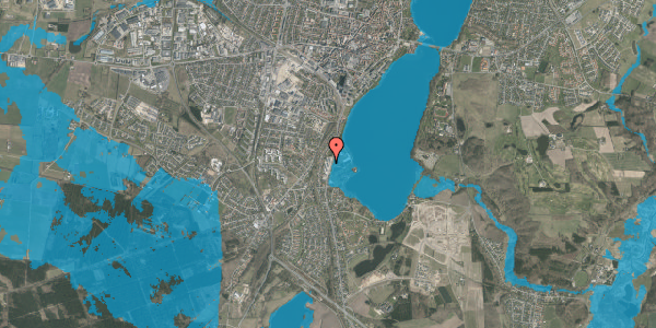 Oversvømmelsesrisiko fra vandløb på Sønæshave 12, 8800 Viborg