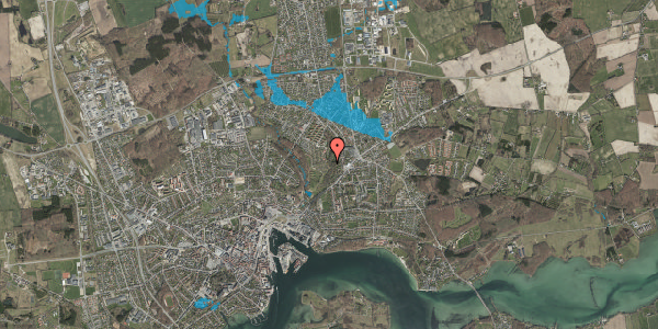 Oversvømmelsesrisiko fra vandløb på Hesteskoen 25, 5700 Svendborg