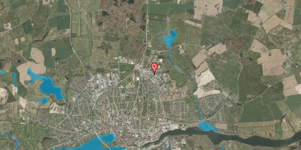 Oversvømmelsesrisiko fra vandløb på Niels Bohrs Vej 6, 6100 Haderslev