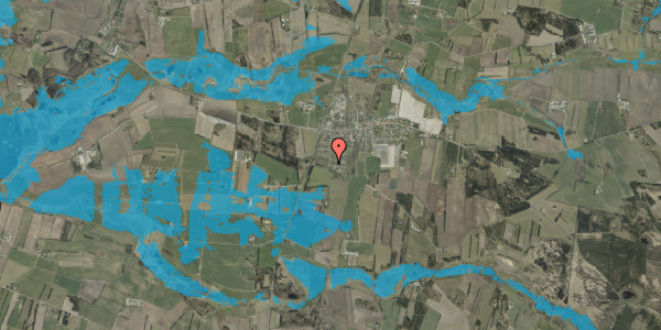 Oversvømmelsesrisiko fra vandløb på Skovduevej 1, 6980 Tim
