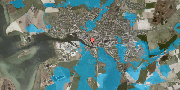 Oversvømmelsesrisiko fra vandløb på Havnegade 51, 4900 Nakskov