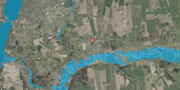 Oversvømmelsesrisiko fra vandløb på Gl. Vibækvej 20, 8800 Viborg