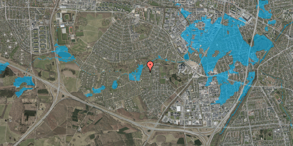 Oversvømmelsesrisiko fra vandløb på Vængedalen 713, 2600 Glostrup