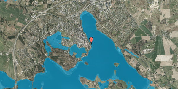 Oversvømmelsesrisiko fra vandløb på Alleen 34X, 8660 Skanderborg