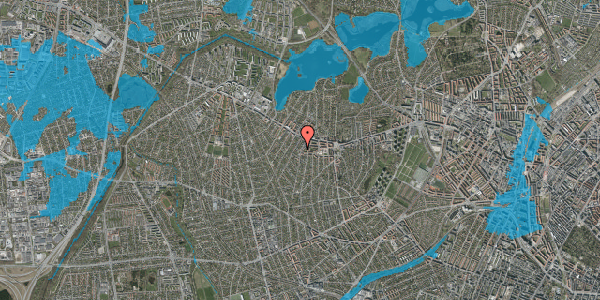 Oversvømmelsesrisiko fra vandløb på Havdrupvej 22, 2700 Brønshøj