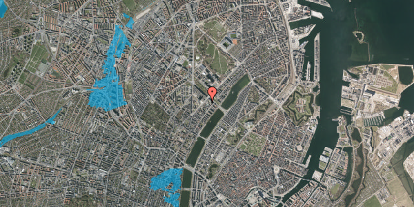 Oversvømmelsesrisiko fra vandløb på Blegdamsvej 28F, 2200 København N