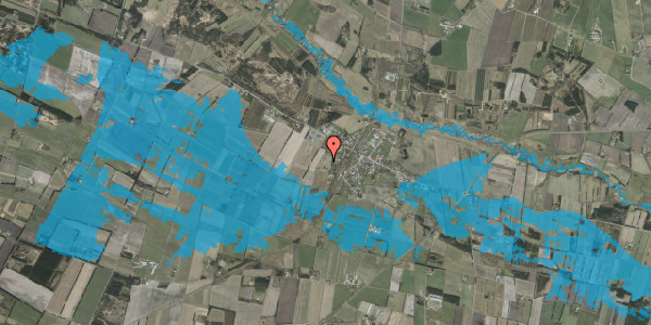 Oversvømmelsesrisiko fra vandløb på Kirkehusvej 24, 7200 Grindsted