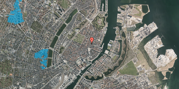 Oversvømmelsesrisiko fra vandløb på Store Kongensgade 34, 3. , 1264 København K