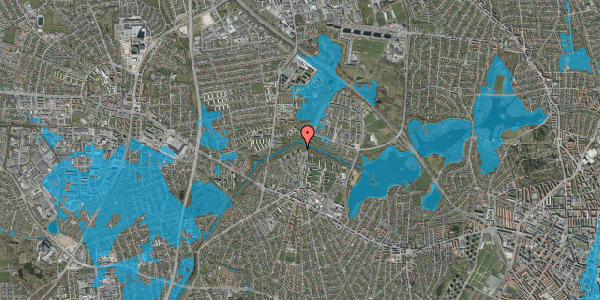 Oversvømmelsesrisiko fra vandløb på Bystævneparken 16, 2700 Brønshøj