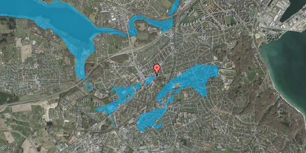 Oversvømmelsesrisiko fra vandløb på Skanderborgvej 183, 8260 Viby J
